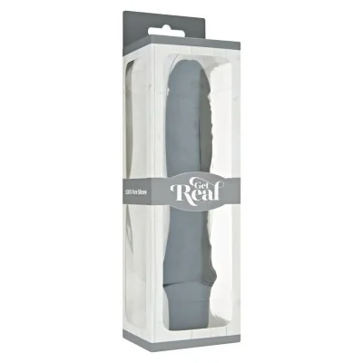 GET REAL - CLASSIC LARGE BLACK VIBRATOR GET REAL - CLASSIC LARGE BLACK VIBRATOR