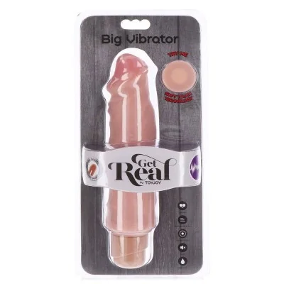 GET REAL - DUAL DENSITY BIG VIBRATOR 20,5 CM SKIN GET REAL - DUAL DENSITY BIG VIBRATOR 20,5 CM SKIN