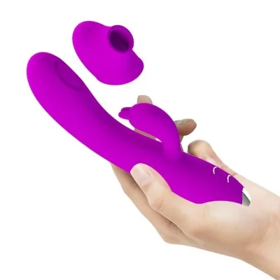 PRETTY LOVE - REGINA RECHARGEABLE VIBRATOR-SUCKER PURPLE PRETTY LOVE - REGINA RECHARGEABLE VIBRATOR-SUCKER PURPLE