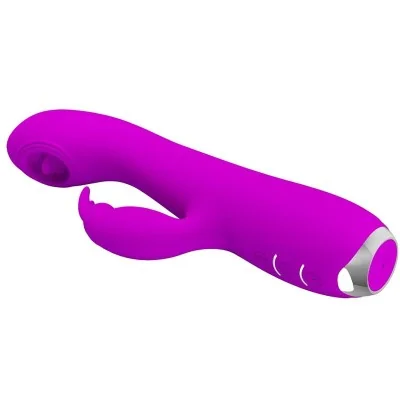 PRETTY LOVE - RACHEL RECHARGEABLE VIBRATOR WITH PURPLE SUCKER PRETTY LOVE - RACHEL RECHARGEABLE VIBRATOR WITH PURPLE SUCKER