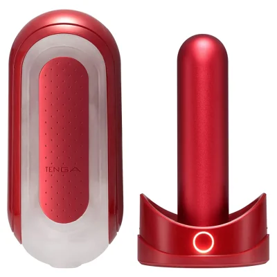 TENGA - FLIP 0 ZERO RED WITH HEATER TENGA - FLIP 0 ZERO RED WITH HEATER