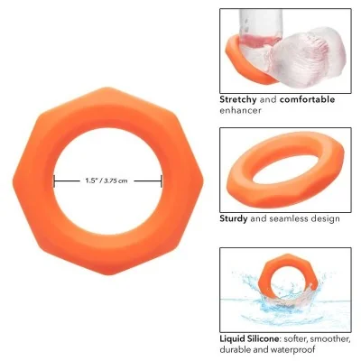 CALEXOTICS - ALPHA SEXAGON RING ORANGE CALEXOTICS - ALPHA SEXAGON RING ORANGE