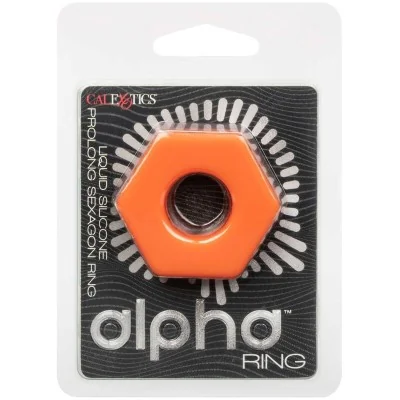 CALEXOTICS - ALPHA PROLONG SEXAGON RING ORANGE CALEXOTICS - ALPHA PROLONG SEXAGON RING ORANGE