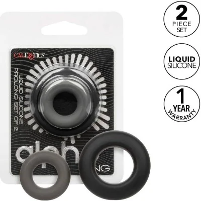 CALEXOTICS - ALPHA PROLONG SET OF 2 RING GREY CALEXOTICS - ALPHA PROLONG SET OF 2 RING GREY