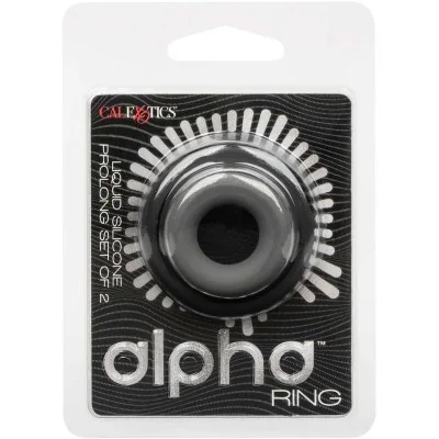 CALEXOTICS - ALPHA PROLONG SET OF 2 RING GREY CALEXOTICS - ALPHA PROLONG SET OF 2 RING GREY