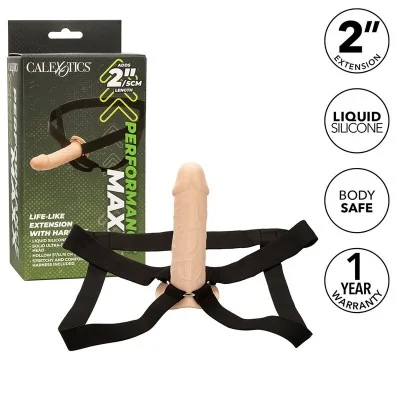 CALEXOTICS - PERFORMANCE MAXX LIFE-LIKE EXTENSION WITH HARNESS CALEXOTICS - PERFORMANCE MAXX LIFE-LIKE EXTENSION WITH HARNESS