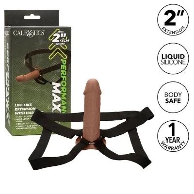 CALEXOTICS - PERFORMANCE MAXX LIFE-LIKE EXTENSION WITH HARNESS CALEXOTICS - PERFORMANCE MAXX LIFE-LIKE EXTENSION WITH HARNESS