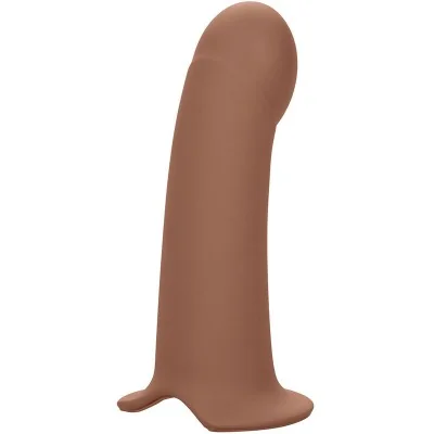 CALEXOTICS - PERFORMANCE MAXX EXTENSION WITH HARNESS BROWN SKIN CALEXOTICS - PERFORMANCE MAXX EXTENSION WITH HARNESS BROWN SKIN