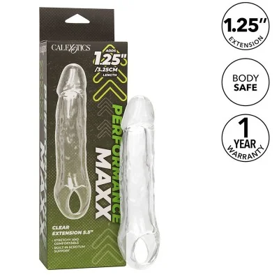 CALEXOTICS - PERFORMANCE MAXX CLEAR EXTENSION 5,5 TRANSPARENT CALEXOTICS - PERFORMANCE MAXX CLEAR EXTENSION 5,5 TRANSPARENT