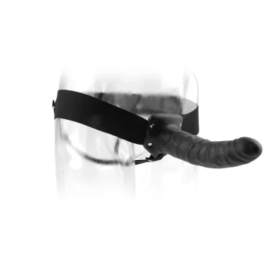 FETISH FANTASY SERIES - 19 CM HOLLOW STRAP-ON BLACK FETISH FANTASY SERIES - 19 CM HOLLOW STRAP-ON BLACK