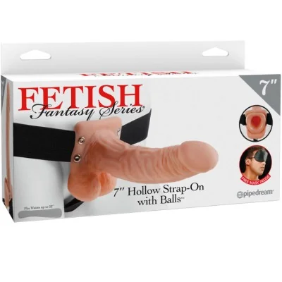 FETISH FANTASY SERIES - SERIES 7 HOLLOW STRAP-ON WITH BALLS FETISH FANTASY SERIES - SERIES 7 HOLLOW STRAP-ON WITH BALLS