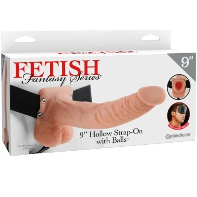 FETISH FANTASY SERIES - SERIES 9 HOLLOW STRAP-ON WITH BALLS FETISH FANTASY SERIES - SERIES 9 HOLLOW STRAP-ON WITH BALLS