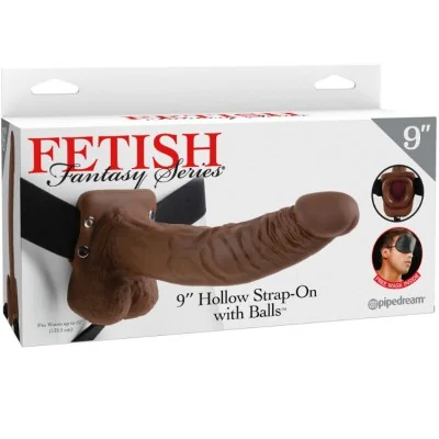 FETISH FANTASY SERIES - SERIES 9 HOLLOW STRAP-ON WITH BALLS FETISH FANTASY SERIES - SERIES 9 HOLLOW STRAP-ON WITH BALLS