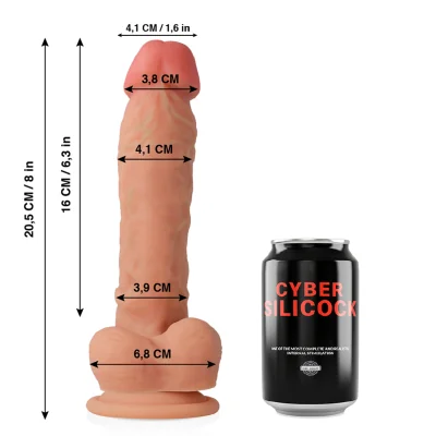 CYBER SILICOCK - ULTRA REALISTIC SOFT LIQUID SILICONE DONG 20.5 CYBER SILICOCK - ULTRA REALISTIC SOFT LIQUID SILICONE DONG 20.5