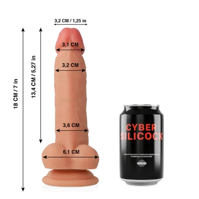 CYBER SILICOCK - JUDE ULTRA REALISTIC SOFT LIQUID SILICONE 18 CYBER SILICOCK - JUDE ULTRA REALISTIC SOFT LIQUID SILICONE 18