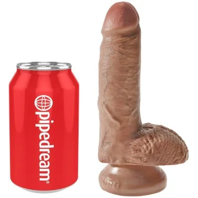 KING COCK - REALISTIC PENIS WITH BALLS 13.2 CM CARAMEL KING COCK - REALISTIC PENIS WITH BALLS 13.2 CM CARAMEL