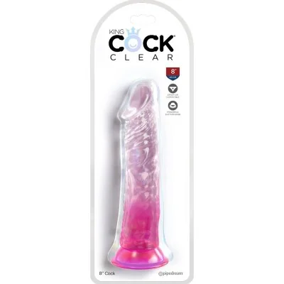 KING COCK - CLEAR REALISTIC PENIS 19.7 CM PINK KING COCK - CLEAR REALISTIC PENIS 19.7 CM PINK