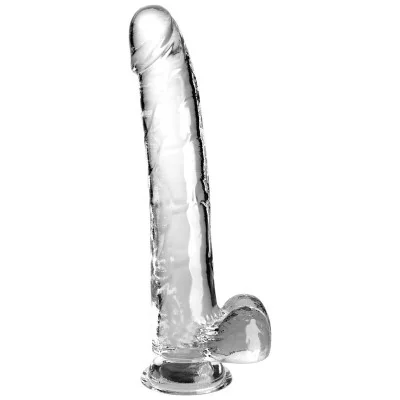 KING COCK - CLEAR DILDO WITH TESTICLES 24.8 CM TRANSPARENT KING COCK - CLEAR DILDO WITH TESTICLES 24.8 CM TRANSPARENT