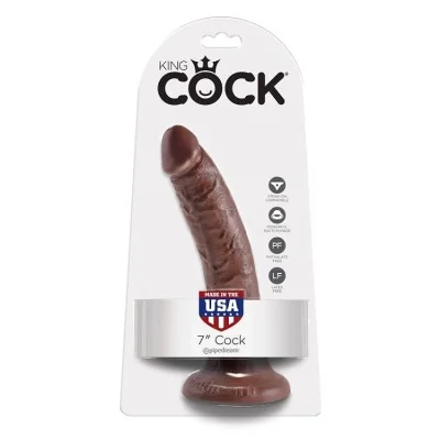 KING COCK - 7 DILDO CHOCOLATE 17.8 CM KING COCK - 7 DILDO CHOCOLATE 17.8 CM