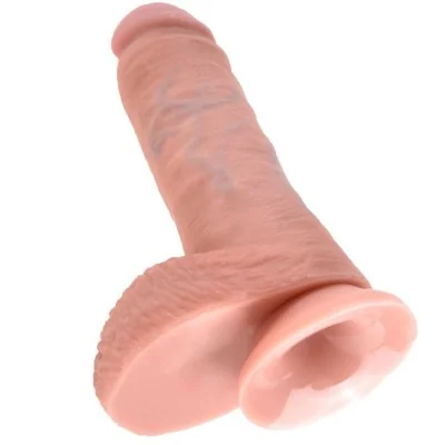 KING COCK - 8 DILDO FLESH WITH BALLS 20.3 CM KING COCK - 8 DILDO FLESH WITH BALLS 20.3 CM