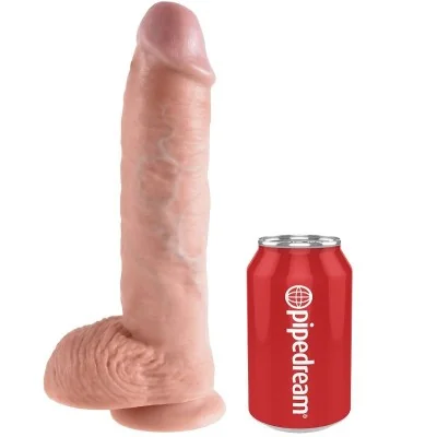 KING COCK - 10 DILDO FLESH WITH BALLS 26.5 CM KING COCK - 10 DILDO FLESH WITH BALLS 26.5 CM