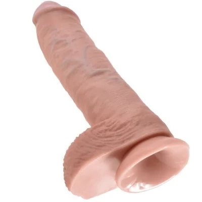 KING COCK - 10 DILDO FLESH WITH BALLS 26.5 CM KING COCK - 10 DILDO FLESH WITH BALLS 26.5 CM