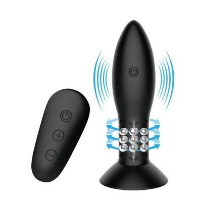 MR PLAY - PLUG WITH BLACK ROTATING BALLS REMOTE CONTROL MR PLAY - PLUG WITH BLACK ROTATING BALLS REMOTE CONTROL