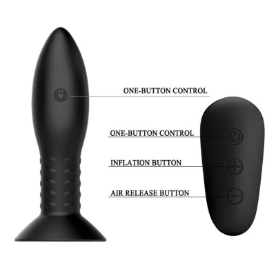 MR PLAY - PLUG WITH BLACK ROTATING BALLS REMOTE CONTROL MR PLAY - PLUG WITH BLACK ROTATING BALLS REMOTE CONTROL