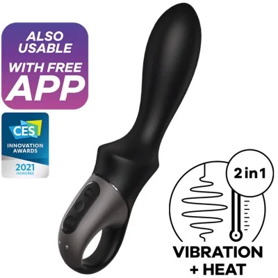 SATISFYER - HEAT CLIMAX ANAL VIBRATOR APP BLACK SATISFYER - HEAT CLIMAX ANAL VIBRATOR APP BLACK