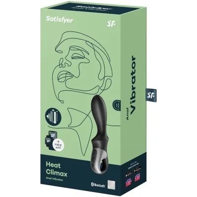 SATISFYER - HEAT CLIMAX ANAL VIBRATOR APP BLACK SATISFYER - HEAT CLIMAX ANAL VIBRATOR APP BLACK