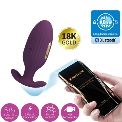 PRETTY LOVE - JEFFERSON APP CONTROLLED ANAL PLUG PURPLE PRETTY LOVE - JEFFERSON APP CONTROLLED ANAL PLUG PURPLE