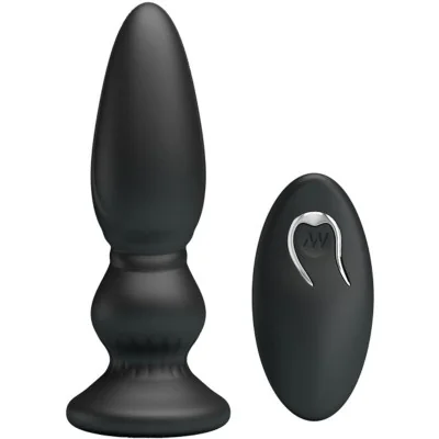 MR PLAY - POWERFUL VIBRATOR REMOTE CONTROL ANAL PLUG BLACK MR PLAY - POWERFUL VIBRATOR REMOTE CONTROL ANAL PLUG BLACK