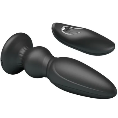 MR PLAY - POWERFUL VIBRATOR REMOTE CONTROL ANAL PLUG BLACK MR PLAY - POWERFUL VIBRATOR REMOTE CONTROL ANAL PLUG BLACK