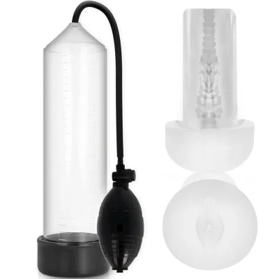 PUMP ADDICTED - RX3 TRANSPARENT WITH PLEASURE SLEEVE PUMP ADDICTED - RX3 TRANSPARENT WITH PLEASURE SLEEVE
