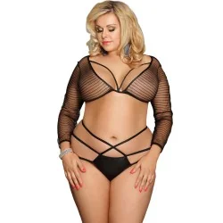 SUBBLIME - QUEEN PLUS STRAPPY TOP AND PANTIES SET SUBBLIME - QUEEN PLUS STRAPPY TOP AND PANTIES SET