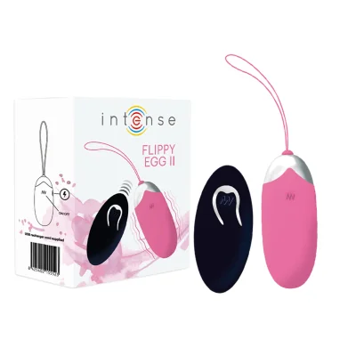 INTENSE - FLIPPY II VIBRATING EGG WITH REMOTE CONTROL PINK INTENSE - FLIPPY II VIBRATING EGG WITH REMOTE CONTROL PINK