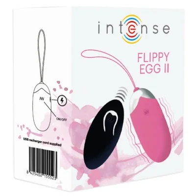 INTENSE - FLIPPY II VIBRATING EGG WITH REMOTE CONTROL PINK INTENSE - FLIPPY II VIBRATING EGG WITH REMOTE CONTROL PINK
