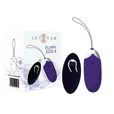INTENSE - FLIPPY II VIBRATING EGG WITH REMOTE CONTROL PURPLE INTENSE - FLIPPY II VIBRATING EGG WITH REMOTE CONTROL PURPLE