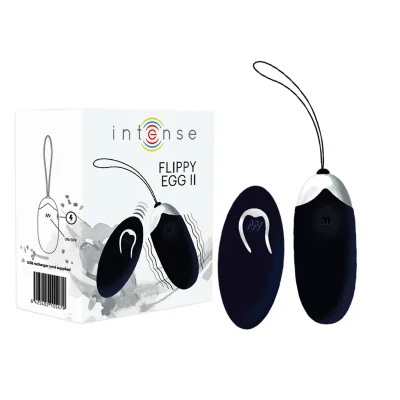 INTENSE - FLIPPY II VIBRATING EGG WITH REMOTE CONTROL BLACK INTENSE - FLIPPY II VIBRATING EGG WITH REMOTE CONTROL BLACK