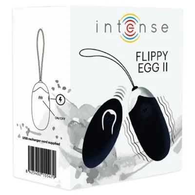 INTENSE - FLIPPY II VIBRATING EGG WITH REMOTE CONTROL BLACK INTENSE - FLIPPY II VIBRATING EGG WITH REMOTE CONTROL BLACK