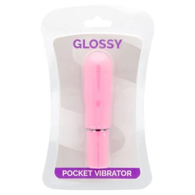 GLOSSY - POCKET VIBRATOR DEEP ROSE