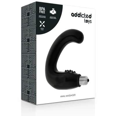 ADDICTED TOYS - ANAL MASSAGER BLACK ADDICTED TOYS - ANAL MASSAGER BLACK