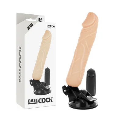 BASECOCK - REALISTIC VIBRATOR REMOTE CONTROL BLACK 20 CM -O- 4 BASECOCK - REALISTIC VIBRATOR REMOTE CONTROL BLACK 20 CM -O- 4