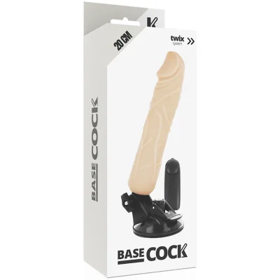 BASECOCK - REALISTIC VIBRATOR REMOTE CONTROL BLACK 20 CM -O- 4 BASECOCK - REALISTIC VIBRATOR REMOTE CONTROL BLACK 20 CM -O- 4