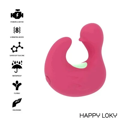 HAPPY LOKY - DUCKYMANIA RECHARGEABLE SILICONE STIMULATOR FINGER HAPPY LOKY - DUCKYMANIA RECHARGEABLE SILICONE STIMULATOR FINGER