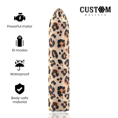CUSTOM BULLETS - LEOPARD MAGNETIC 10 INTENSITIES CUSTOM BULLETS - LEOPARD MAGNETIC 10 INTENSITIES