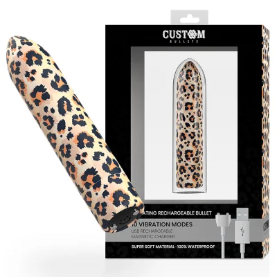CUSTOM BULLETS - LEOPARD MAGNETIC 10 INTENSITIES CUSTOM BULLETS - LEOPARD MAGNETIC 10 INTENSITIES