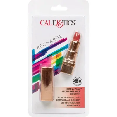 CALEXOTICS - BALA RECHARGEABLE LIPSTICK HIDE PLAY RED CALEXOTICS - BALA RECHARGEABLE LIPSTICK HIDE PLAY RED