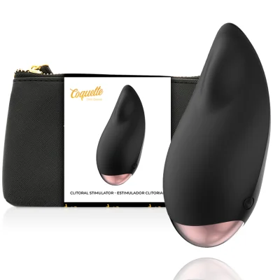 COQUETTE CHIC DESIRE - CLITORIAL STIMULATOR BLACK / GOLD DROP COQUETTE CHIC DESIRE - CLITORIAL STIMULATOR BLACK / GOLD DROP