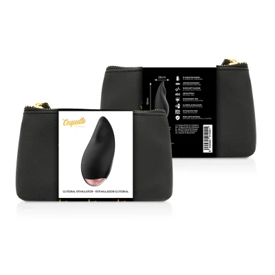 COQUETTE CHIC DESIRE - CLITORIAL STIMULATOR BLACK / GOLD DROP COQUETTE CHIC DESIRE - CLITORIAL STIMULATOR BLACK / GOLD DROP